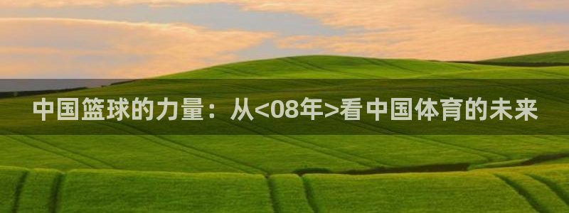 中国篮球的力量：从<08年>看中国体育的未来