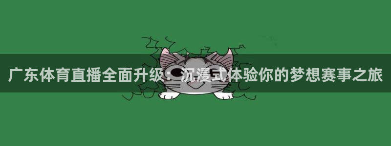 广东体育直播全面升级：沉浸式体验你的梦想赛事之旅
