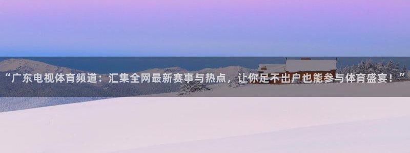 “广东电视体育频道：汇集全网最新赛事与热点，让你足不出户也能参与体育盛宴！”